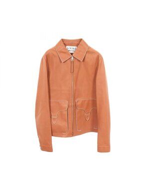 Loewe Leather Jacket Brown